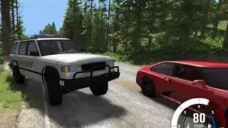 BeamNG.drive Scenarios - Police Patrol - Roamer VS SVR4