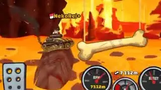 +9200m with TANK in Racer Glacier-Hill Climb Racing2 Gameplay