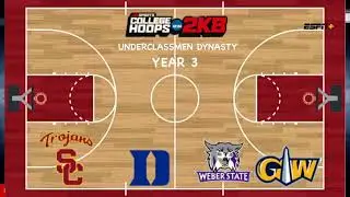 CH2K8 - (Weber St. x NAU/ USC x Cal/Duke x UNC/ GWU x UMD) Conf. Play Jan 2022-23!
