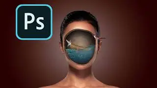 Surreal Face Underwater Photo Manipulation Photoshop Tutorial