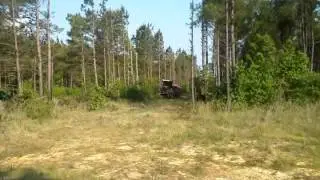 Prentice forestry mulcher on ROW maintenance job.