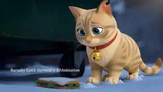 He was starving and had to fight... Barnaby Ep03 #BarnabyTheCat #Survival #CatAnimation #cat #ai
