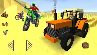 Blocky Farm  Racing Simulator- Android Gameplay