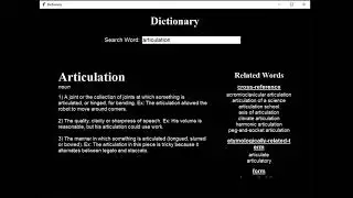 A Dictionary Project Using Two Free APIs, Python and Tkinter | 30 Days Of Code