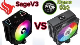 Pichau Sage V3 Digital Air Cooler VS Gamemax Sigma 520 | Which is more efficient?