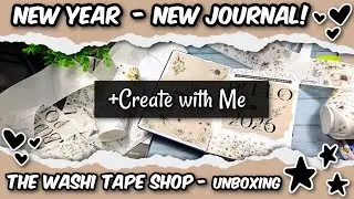 🎀 First Creative Journal Page of the Year 🌟The Washi Tape Shop Unboxing ✂️