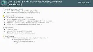 Day 12: Power Query Editor Full Tour | Power BI Job-Ready Series by DivKLearner