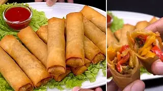 Ramzan Special Chicken Spring Roll Recipe For Iftar | Crispy Chicken Spring Rolls For Ramzan 2026 | 