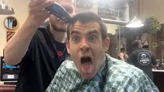 WOW!!! I GOT A CRAZY BUZZ CUT IN NYC