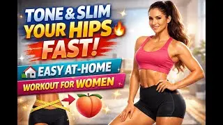 Tone & Slim Your Hips FAST 🔥 Easy At-Home Exercises for Women