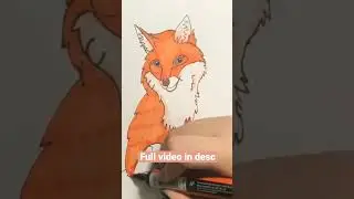 How to turn the word FOX into drawing #shorts #fox