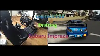 Drifting Subaru Impreza in Forza (Logitech G92 wheel + shifter)