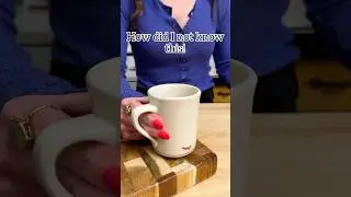 Apparently the handle size tells how many ounces the mug can hold! #mugs #cups #coffee #tea