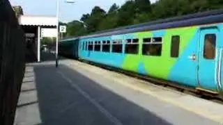 Class 156 Sprinter departs Buxton station