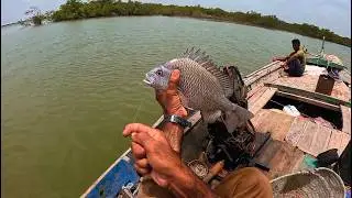 Bottom Fishing In Katori Creak | Near Port Qasim Channel Karachi