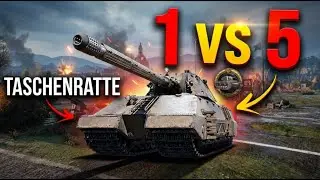 Taschenratte 1 vs 5 &ndash; German Super Heavy Tank Clutches the Impossible | World of Tanks #wot #games