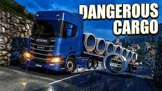 UK to France Logistics: Concrete Drainage Pipe Delivery | Euro Truck Simulator 2