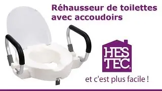 R&eacute;hausseur de toilette avec accoudoirs - HESTEC