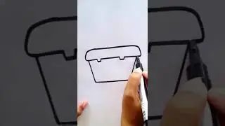 How to draw a TOOLBOX! easy! #shorts