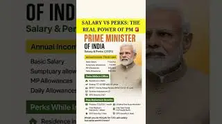 salary V/S perks. The real power of pm #modi #pmmodi #pm