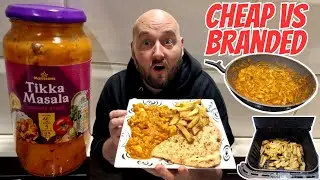 CHEAP vs BRANDED - Chicken Tikka Masala - Cooking Sauce - Food Review - Morrisons - IS IT WORTH IT ?