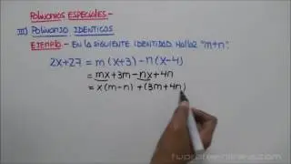 POLINOMIOS  IDENTICOS
