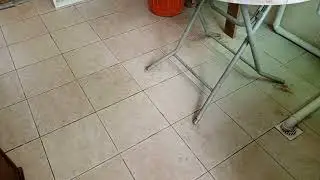 (2996InfinixHot30)CelineHoney;I don't feel happyWith our kitchen's floor,dirty looking,hmm,mustClean