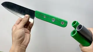 How I Made a Super Durable Knife Handle from PVC &ndash; No Fancy Tools Required!