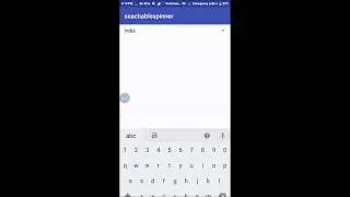 searchable spinner | Android Studio