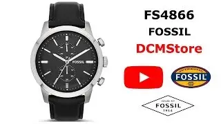 FS4866 Fossil Townsman Chronograph Black Dial and Leather