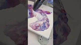 DRAMATIC DUTCH POUR PAINTING!🤩Abstract Fluid Art #acrylicpainting  #abstractart #shorts #fluidart