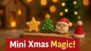 Mini Christmas Cookies in a Village Mini Kitchen 🎄🍪 | ASMR Mini Cooking | Mini Rasoi Tales 