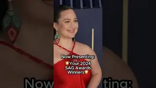 Now presenting: your 2024 SAG Awards winners. 🤩 #shorts