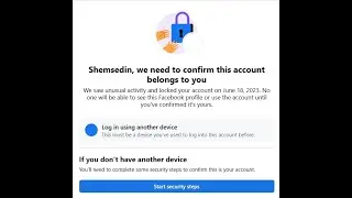 Face book your Account has been Blocked 2023/ Facebook locked  How to unlock