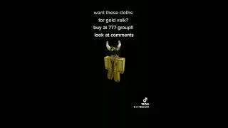 want roblox gold valk Clothing?