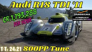 GT7|Audi R18 TDI &lsquo;11|Sardegna 800pp|1.39(Requested)