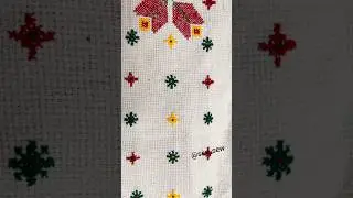 Cross Stitch design 🪡🎀💗#crossstitch #crossstitchforbeginners #crossstitchtutorial