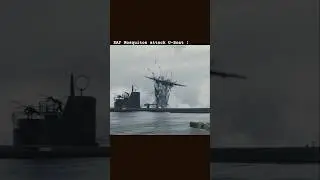 WWII RAF Mosquitos attack U-Boat scene one #ww2 #militaryhistory #aviationhistory #cgi