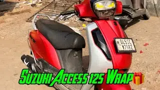 Suzuki Access 125 wrap sticker Modification ☠️💰 #access125 #access125bs6