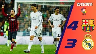 Real Madrid 3 x 4 Barcelona ● La Liga 2013/2014 Extended Goals & Highlights