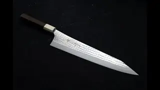 黑崎優 閃光 銳 SG-2粉末鋼 和牛刀 27cm 白口輪柄
