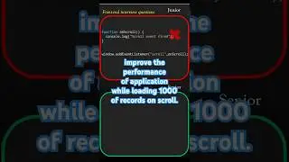 ✅ Throttle- you must implement for scroll event- avoid glitch in you app performance #shorts #viral