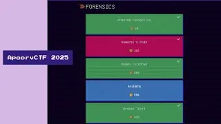 ApoorvCTF 2025 - Forensics - Phantom Connection - Samurai&rsquo;s Code - Ramen lockdown - Broken Tooth