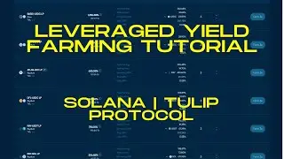 Leveraged Yield Farming Tutorial | Tulip Protocol on Solana