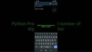 Python Program to find number of digits in a number | Master Python 