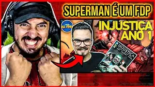 INJUSTIÇA: DEUSES ENTRE NÓS (ANO 1) - História Completa - NERD ALL STARS | Leozin React