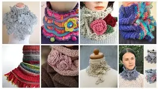 Beautiful crochet neckwarmer designing ideas #crochetcrosai 