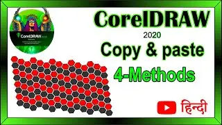 #Copy paste in CorelDRAW | 4 - Method || Beginner Tutorial || IN HINDI.