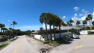 George Bush Boulevard Bridge and Saint Vincent Ferrer School in Delray Beach, Florida