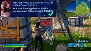 Interact with a Computer Terminal at Mole Team Drill Site - Fortnite
